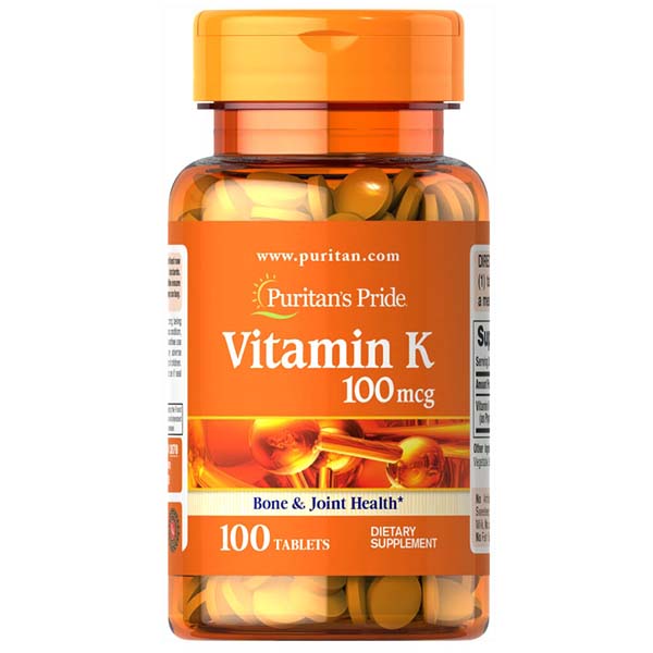 Puritan's Pride Vitamin K 100mcg For Bone & Health 100 Tablets
