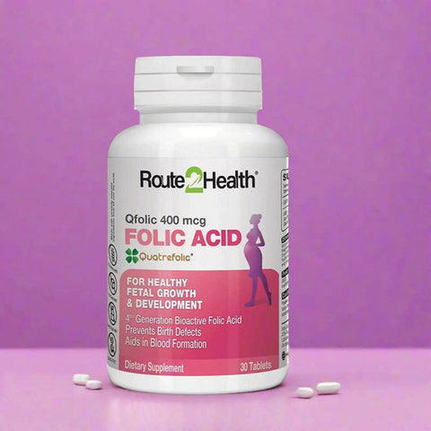 QFolic Folic Acid 400 mcg Route2Health in Pakistan at Vitamins House