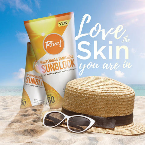 Rivaj Whitening & Vanishing Sunblock SPF-60, 120ml - Vitamins House