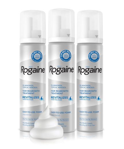 Rogaine Minoxidil Foam 3 Month Supply For Hair Regrowth - Vitamins House