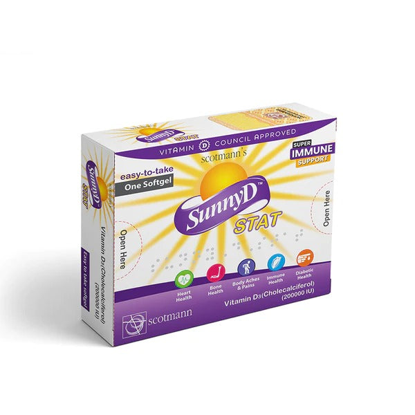 Scotmann SunnyD Stat (Vitamin D3 200,000 IU), 1 Ct