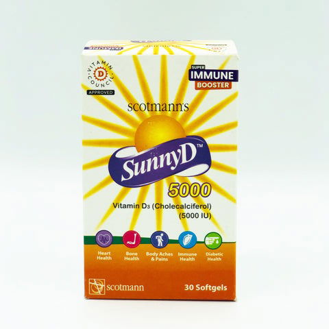 Scotmann’s SunnyD 5000 30 Softgels - Vitamins House