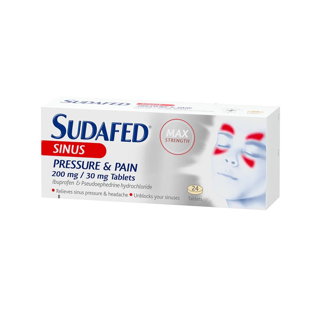 Sudafed Sinus Pressure & Pain 24 CT - Vitamins House