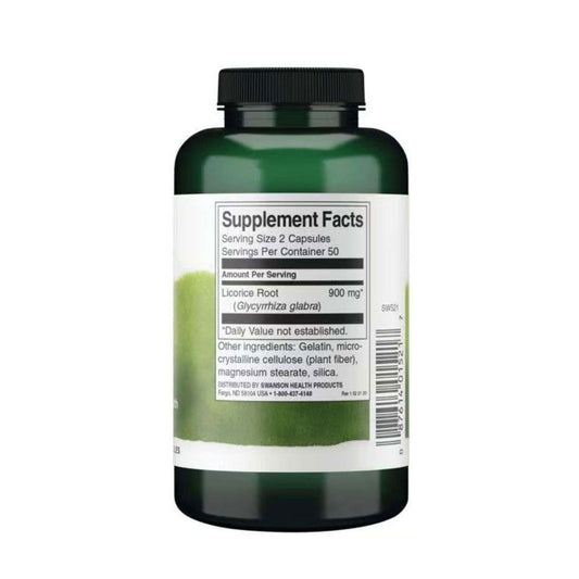 Swanson Licorice Root 450mg in Pakistan Supplement Facts
