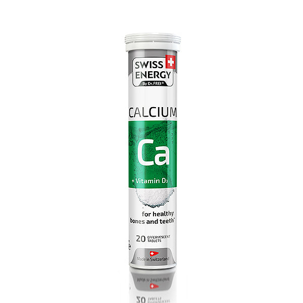 Swiss Energy Calcium + Vitamin D3 Effervescent Tablets, 20 Ct