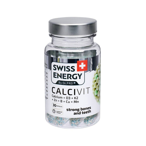 Swiss Energy Calcivit (Calcium + D3 + K2), 30 Ct