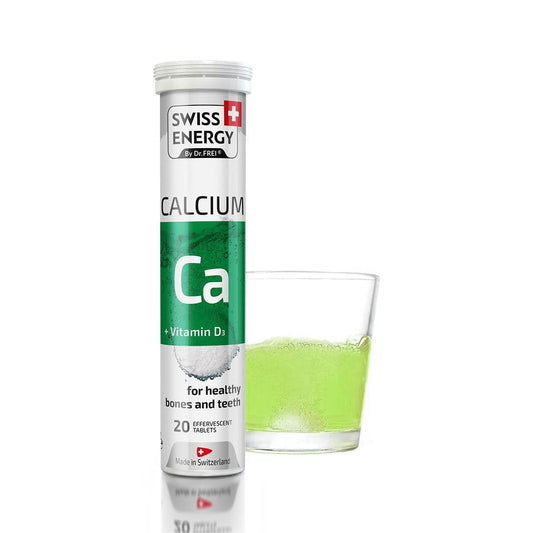 Swiss Energy Calcium + Vitamin D3 Effervescent Tablets, 20 Ct - Vitamins House
