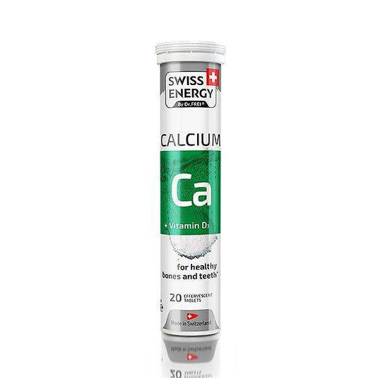 Swiss Energy Calcium + Vitamin D3 Effervescent Tablets, 20 Ct - Vitamins House