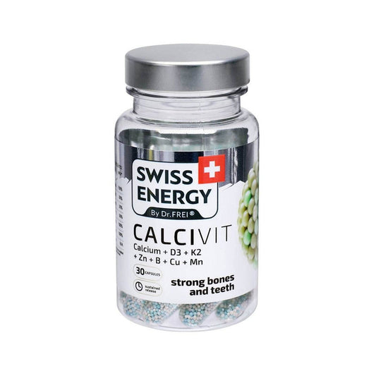 Swiss Energy Calcivit (Calcium + D3 + K2), 30 Ct - Vitamins House