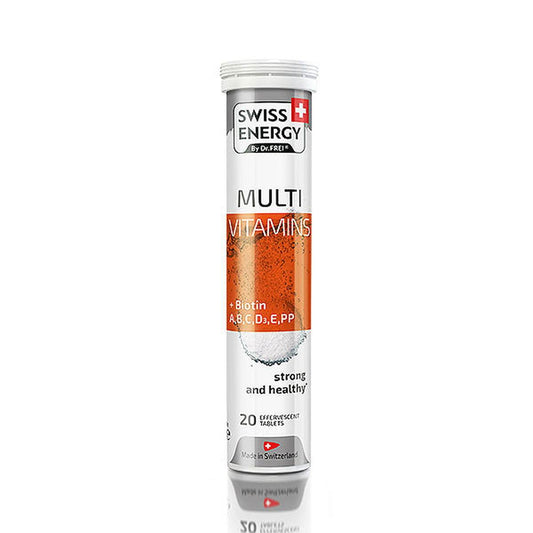 Swiss Energy Multivitamins + Biotin Effervescent Tablets, 20 Ct - Vitamins House