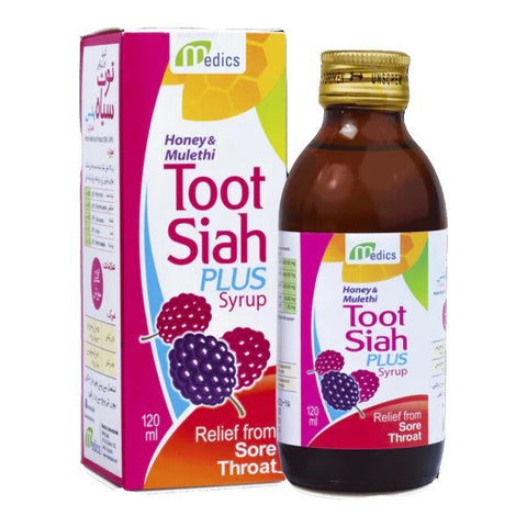 Toot Siah Plus Syrup (Honey & Mulethi), 120ml - Medics - Vitamins House