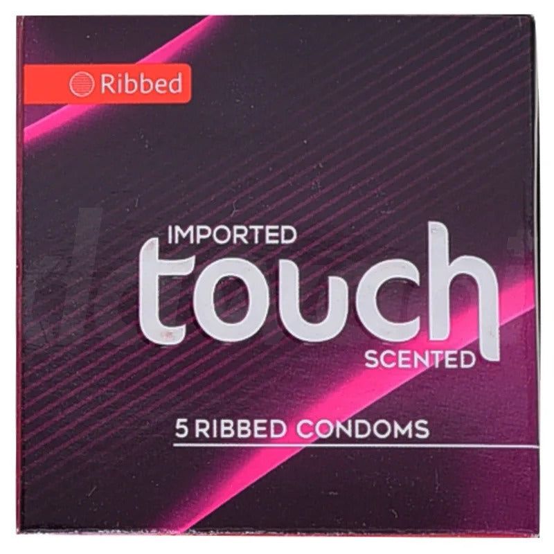 Touch Scented 5 Ribbed Condoms - Vitamins House