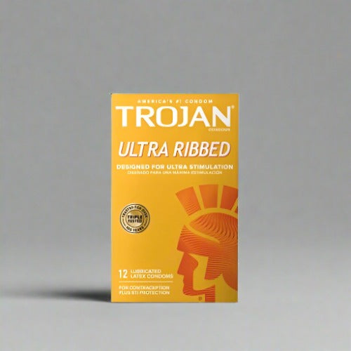 Trojan Ultra Ribbed-Condoms - Vitamins House