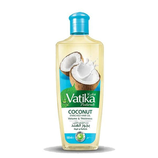 Vatika Naturals Coconut Enriched Volume & Thickness Hair Oil, 100ml - Vitamins House