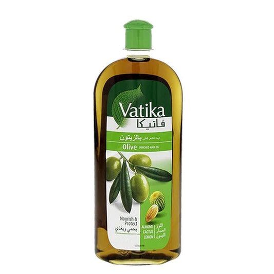 Vatika Olive Enriched Nourish & Protect Hair Oil, 100ml - Vitamins House