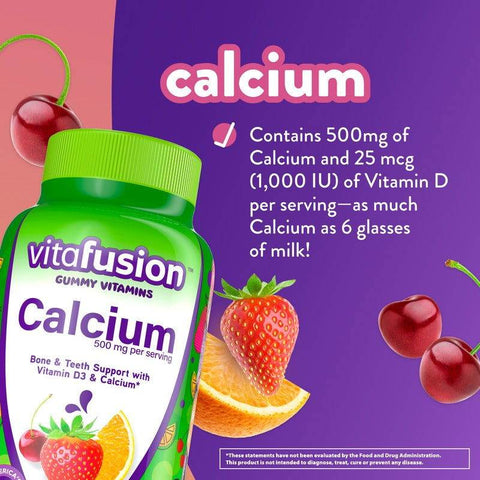 VitaFusion Calcium with Vitamin D3 100 CT - Vitamins House