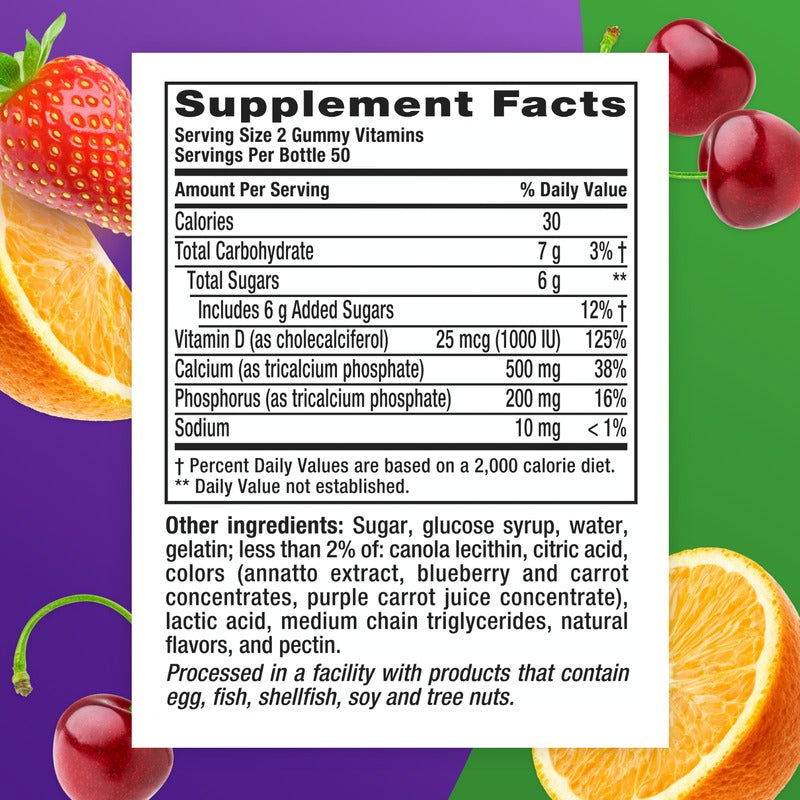 VitaFusion Calcium with Vitamin D3 100 CT - Vitamins House
