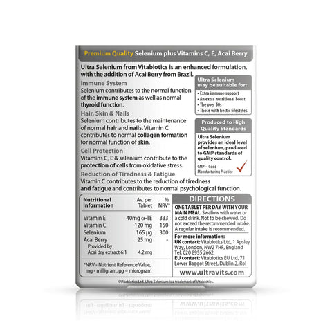 Vitabiotics Ultra Selenium 30ct