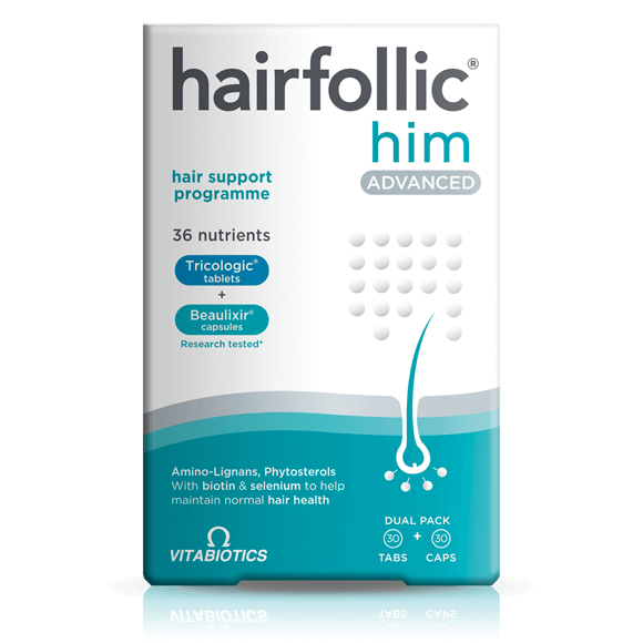 Vitabiotics Hairfollic Him Advanced - Vitamins House