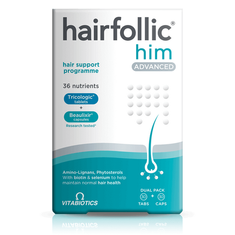 Vitabiotics Hairfollic Him Advanced - Vitamins House