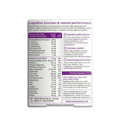 Vitabiotics Neuromind Original - Vitamins House