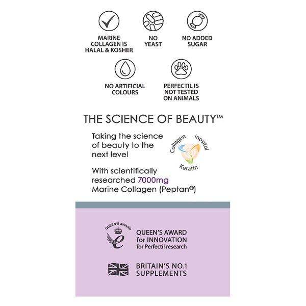 Vitabiotics Perfectil Platinum Collagen Hair - 10 Advanced Beauty Drinks - Vitamins House