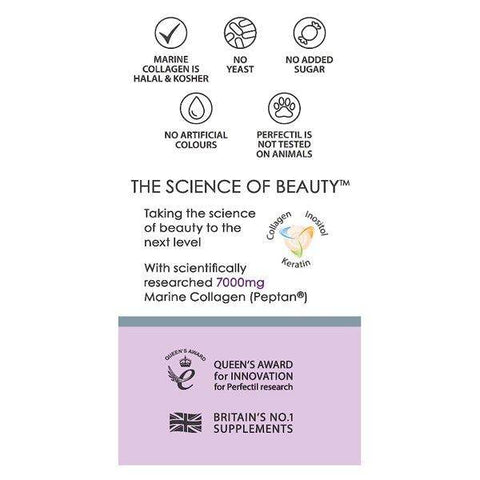 Vitabiotics Perfectil Platinum Collagen Hair - 10 Advanced Beauty Drinks - Vitamins House