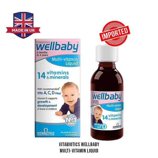 Vitabiotics Wellbaby Multi-vitamin Liquid - Vitamins House