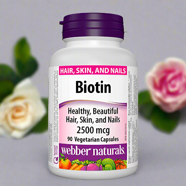 Webber Naturals Biotin 2500 mcg, 90 Ct - Vitamins House
