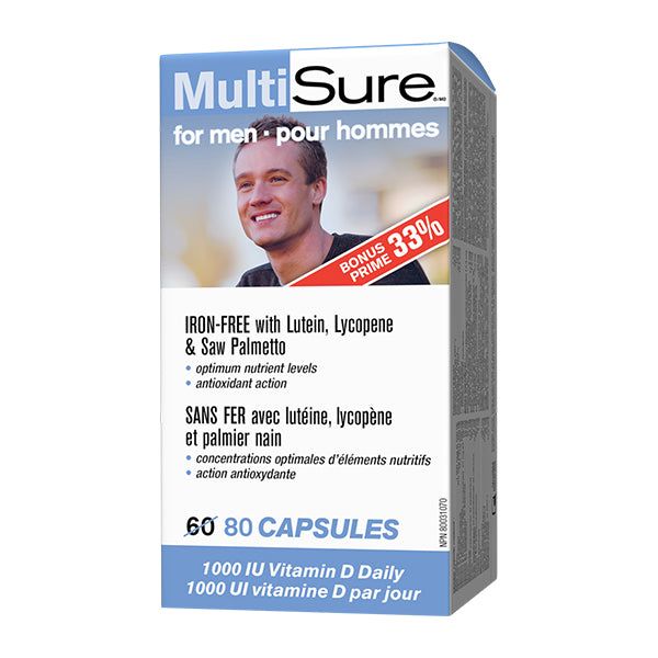 Webber Naturals MultiSure for Men - Vitamins House