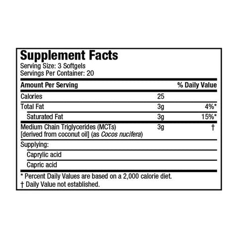 XENADRINE - PureXEN - KETO MCT OIL 60softgel - Vitamins House