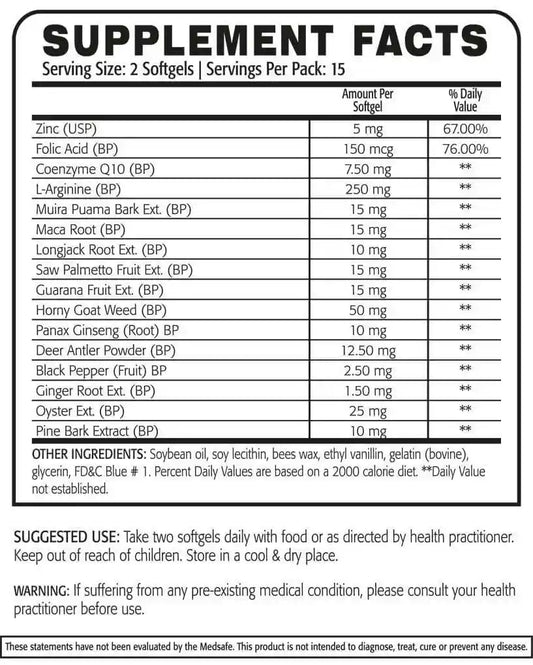 black mamba for men Supplements facts vitamins house