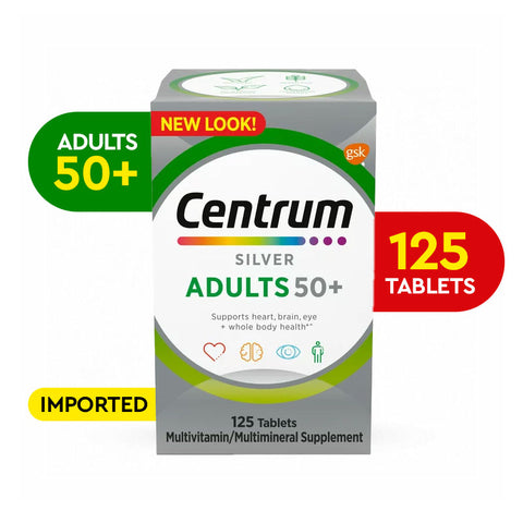 Centrum Silver Adults 50+, 125 Ct