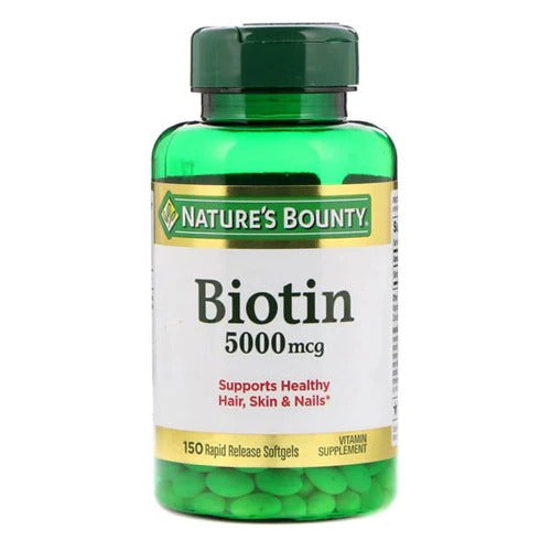Nature's Bounty Biotin 5000 mcg, 150 Ct