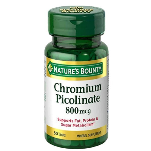 Nature's Bounty Chromium Picolinate 800mcg, 50 Ct