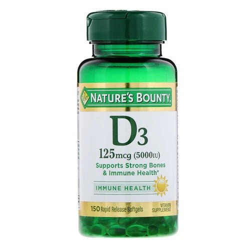 Nature's Bounty Vitamin D3 5000 IU, 150 Ct