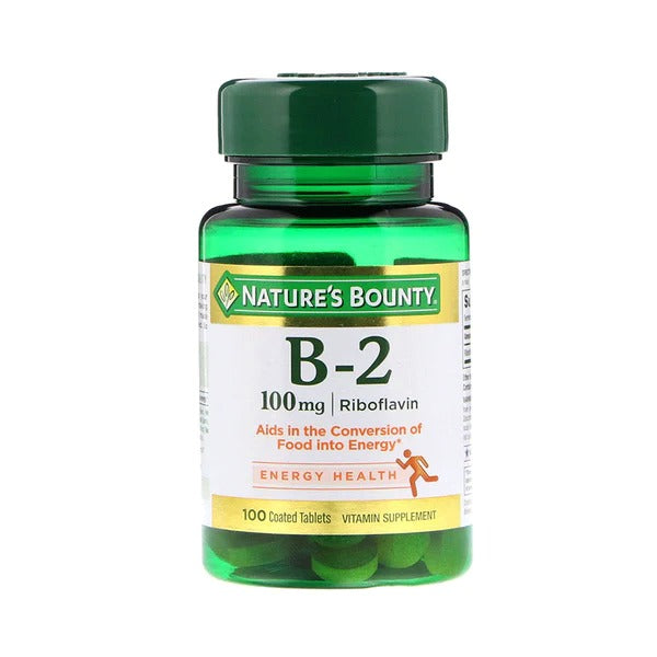 Nature's Bounty Vitamin B-2 100mg, 100 Ct