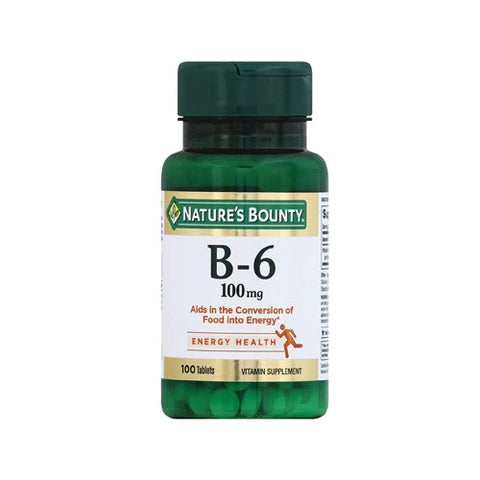 Nature's Bounty Vitamin B-6 100mg, 100 Ct