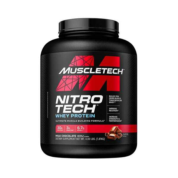 MuscleTech NitroTech Whey Protein New 4lbs